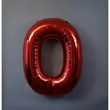 Шар фигура цифра 0 Red