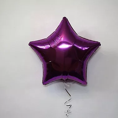 Шар звезда 18 металлик Фуксия