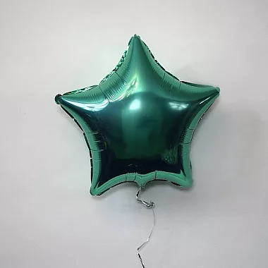 Шар звезда 18 металлик Изумруд