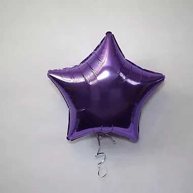 Шар звезда 18 металлик Лаванда