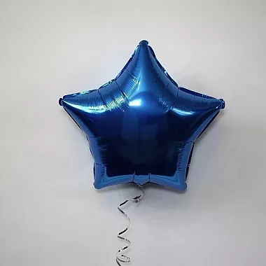 Шар звезда 18 металлик Синняя
