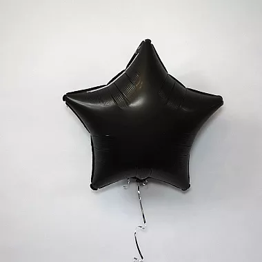 Шар звезда 19 Сатин Black
