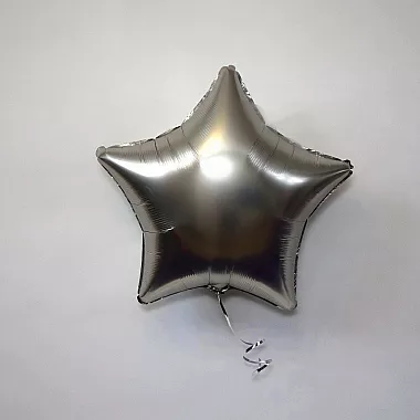 Шар звезда 19 Сатин Platinum