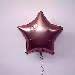 Шар звезда 19 Сатин Rose Copper